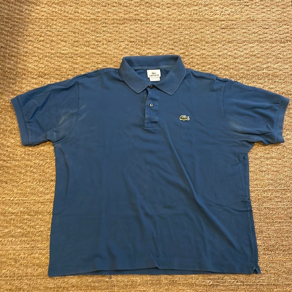 Lacoste Polo, classic style. Blue. Size 6 (M)